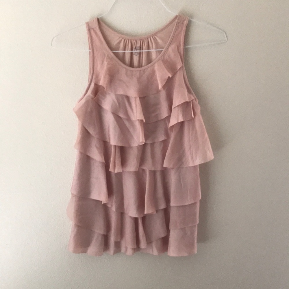 LOFT Pink Flutter Tank | Size Petite XS